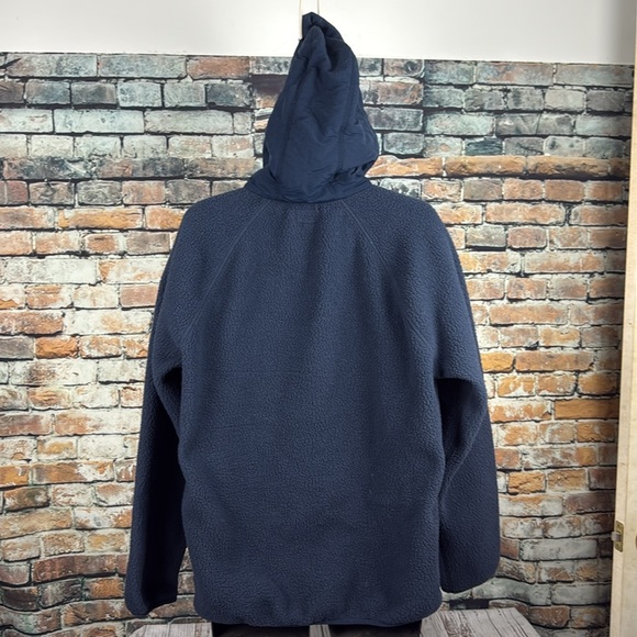 J. Crew blue jacket with hood Size L - Picture 2 of 9